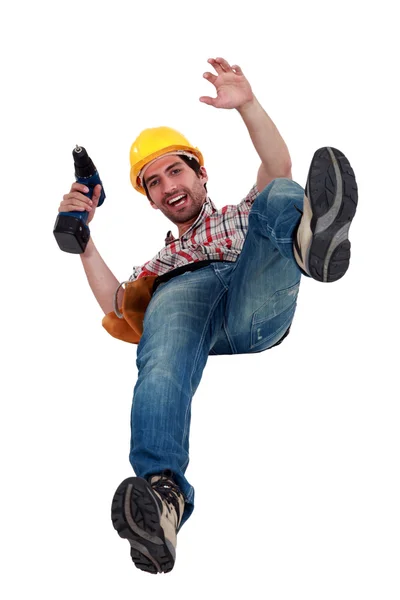 A manual worker falling. — Stock Photo, Image