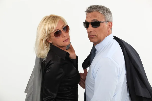 A stylish businesspeople couple. — Stock Photo, Image