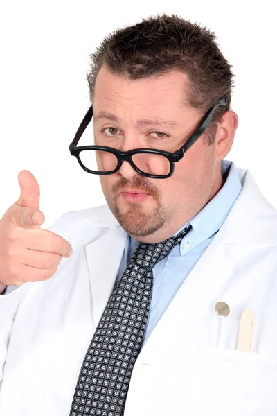Doctor keeping an eye on his patients — Stock Photo, Image
