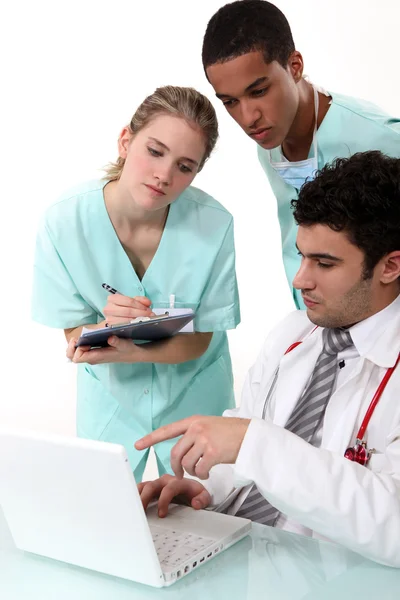 Interns in a hospital — Stock Photo, Image
