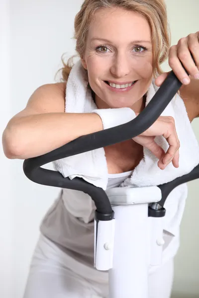 stock image Woman at the gym