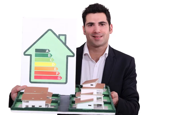 Voorgestelde energiezuinige huizen — Stockfoto
