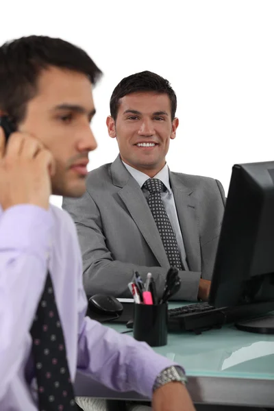 Two businessmen in the office — Stock Photo, Image