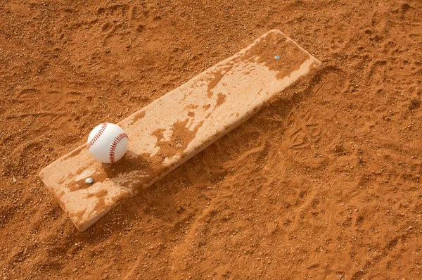 Baseball on the Pitchers Mound — Stock Photo, Image