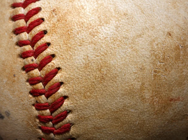 Baseball makro z bliska — Zdjęcie stockowe