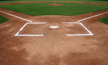 Baseball Field at Home Plate clipart