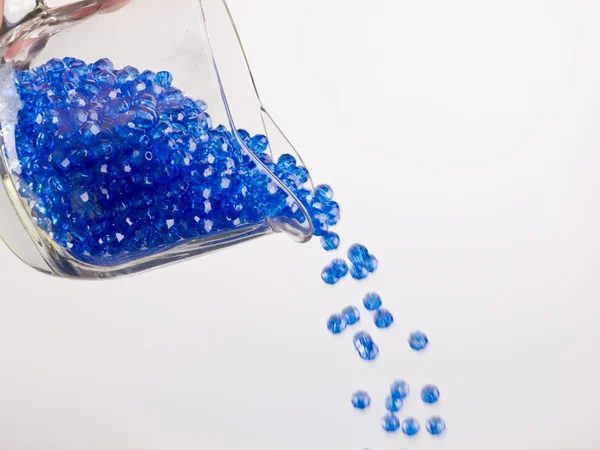 Pouring Plastic Colored Beads — Stok fotoğraf