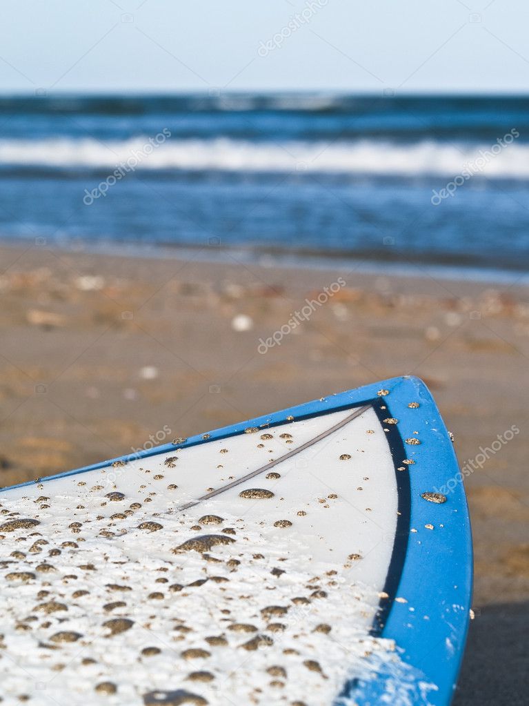 Waxed Surfboard Stock Photo by ©jimdelillo 12411503