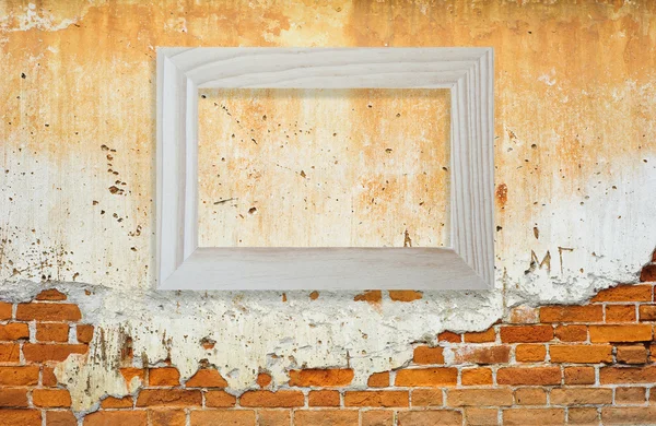 Placa de madeira no fundo da parede e textura — Fotografia de Stock