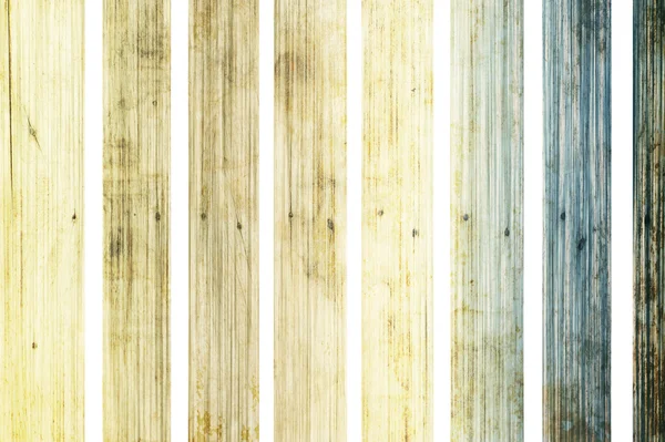 Staré dřevo barvu na bílém pozadí, izolované — Stock fotografie