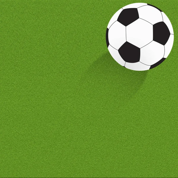 足球足球草背景上 — 图库照片