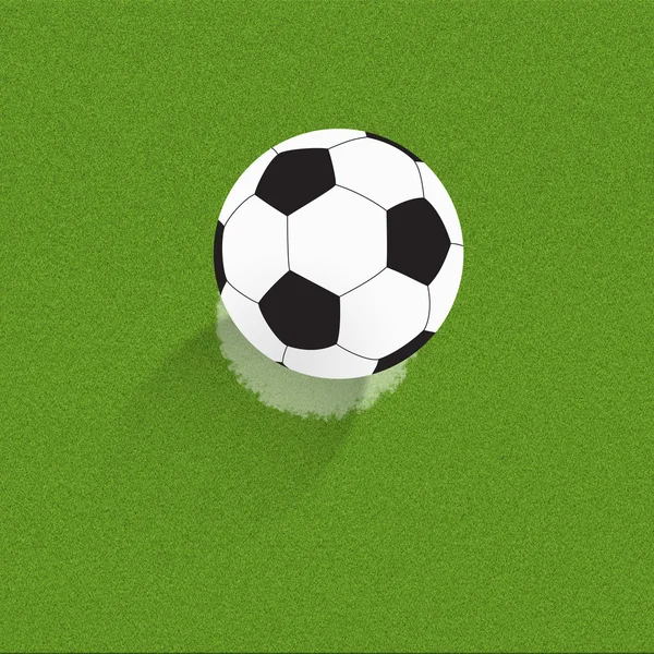 Piłka nożna na żywo na trawa tło — Zdjęcie stockowe