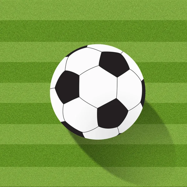 Fútbol fútbol sobre hierba fondo — Foto de Stock