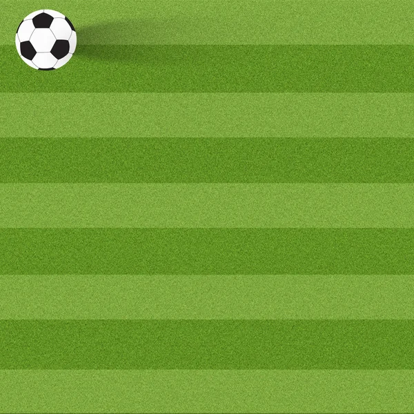 Fußball Fußball auf Gras Hintergrund — Stockfoto