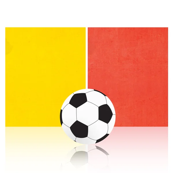 Football soccer on grass background — Stock Photo, Image
