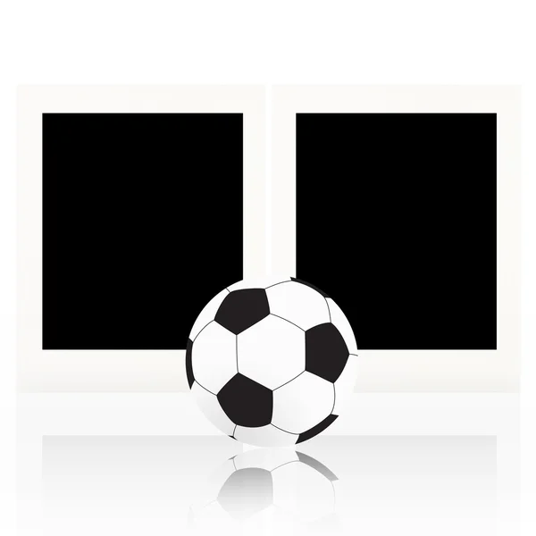 Piłka nożna na żywo na białym tle — Zdjęcie stockowe