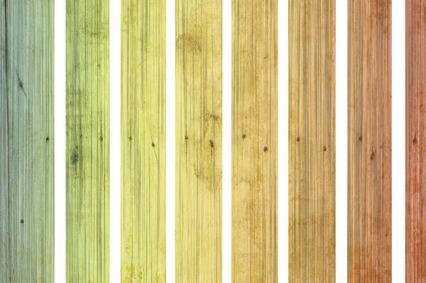 Color old wood on white background, isolated — Stock Photo, Image