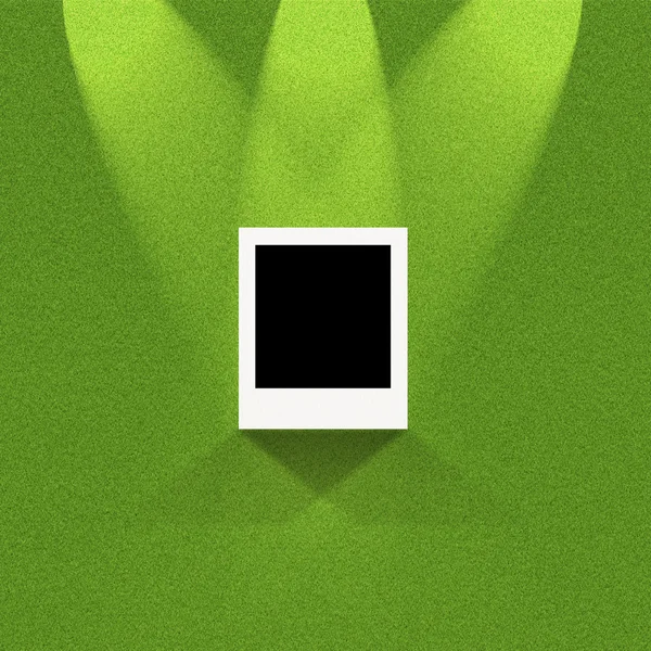 Etiqueta palo sobre fondo de hierba verde — Foto de Stock