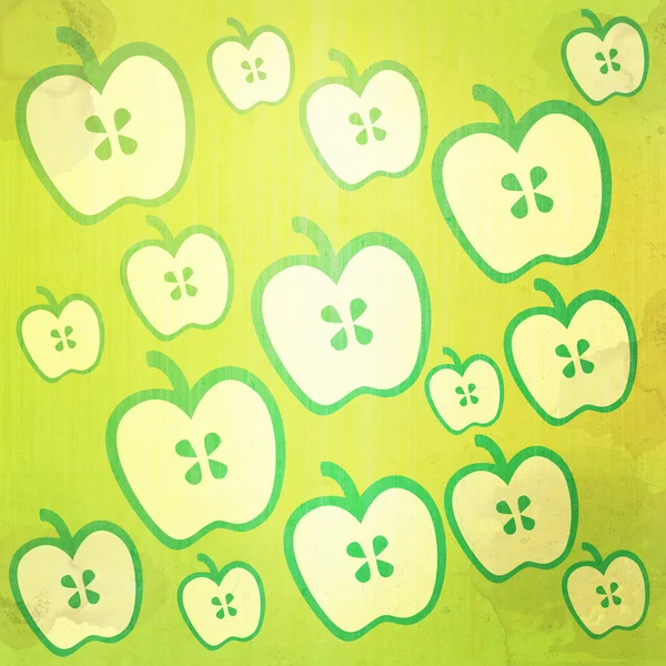 Grunge apple abstract vintage background and pattern — Stock Photo, Image