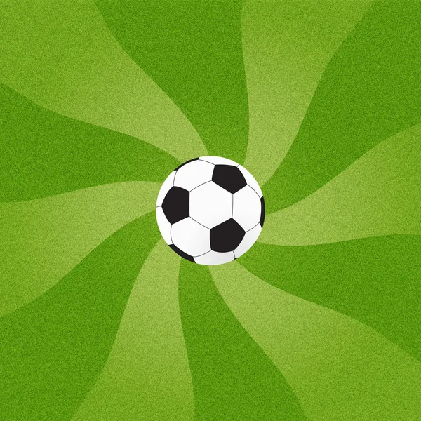 Football soccer op gras achtergrond — Stockfoto