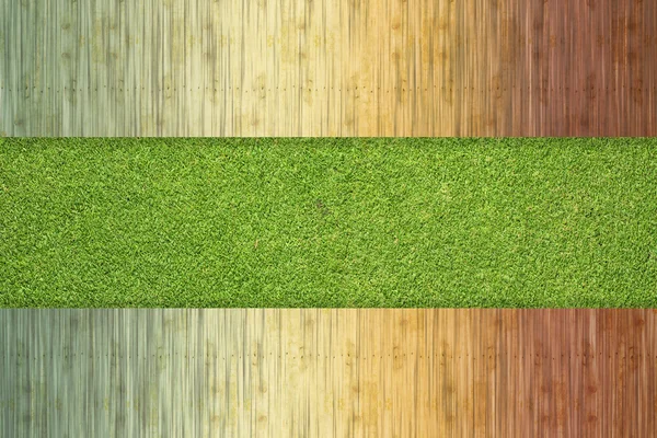พื้นผิวหญ้าสีเขียวและพื้นหลัง — ภาพถ่ายสต็อก