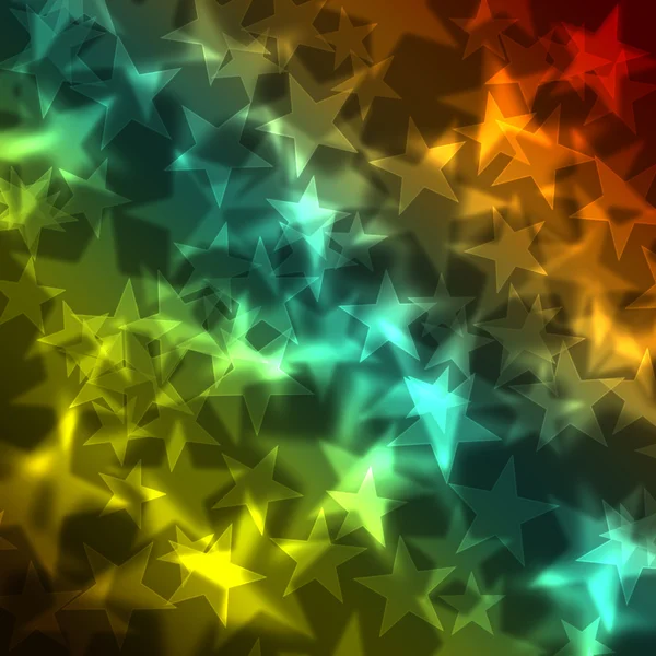 Glänzende Sterne Bokeh Licht Hintergrund — Stockfoto