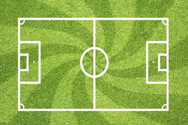 Soccer football on grass field — Stock Photo, Image