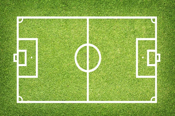 足球足球在草地上 — 图库照片