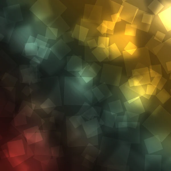 Glänzende quadratische Bokeh Licht Hintergrund — Stockfoto