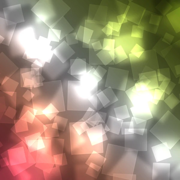 Glänzende quadratische Bokeh Licht Hintergrund — Stockfoto