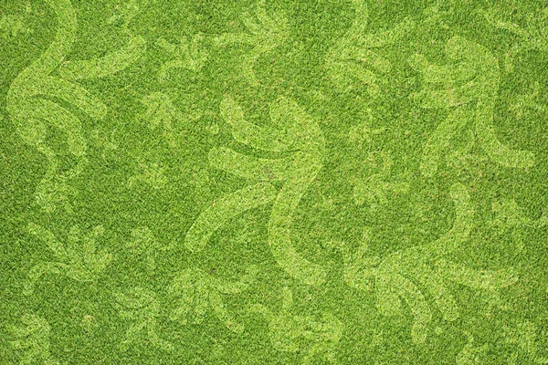 緑の草のテクスチャと背景スポーツ卓球 — ストック写真