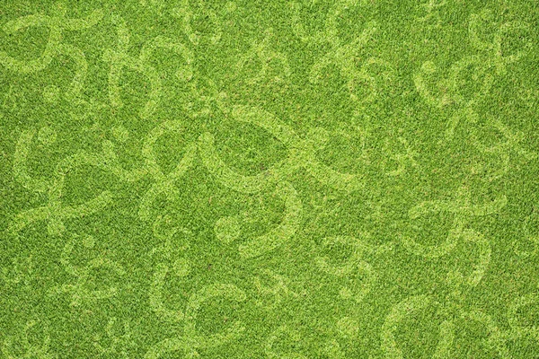 Sporten fotboll på grönt gräs textur och bakgrund — Stockfoto