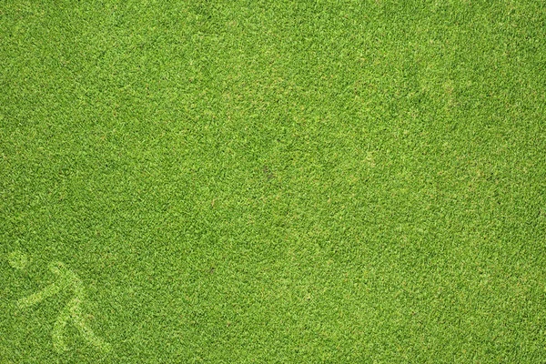 Sporten volleyboll på grönt gräs textur och bakgrund — Stockfoto