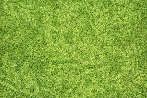 Sport simning på grönt gräs textur och bakgrund — Stockfoto