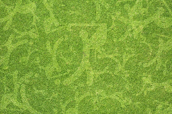 Sport golf na zelené trávě textury a pozadí — Stock fotografie