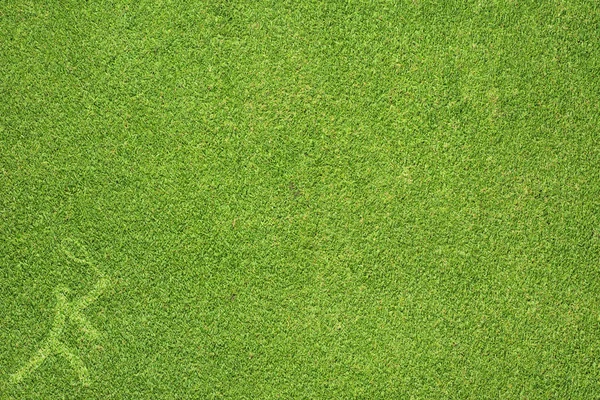 Bádminton deportivo sobre hierba verde textura y fondo — Foto de Stock