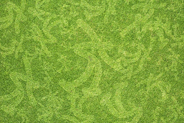 Sportovní bruslení na zelené trávě textury a pozadí — Stock fotografie