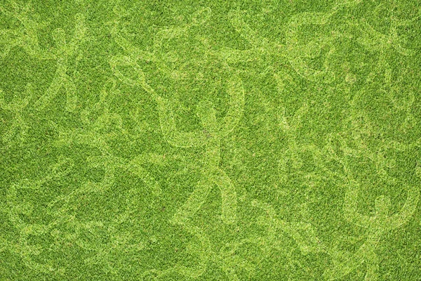 Sport tenis na zelené trávě textury a pozadí — Stock fotografie