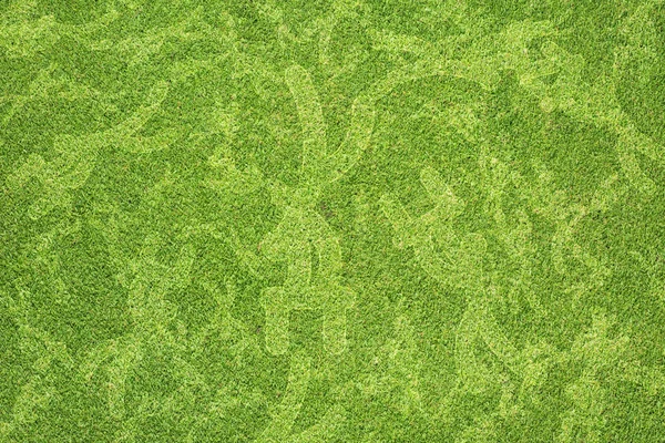 Ginástica esportiva na textura de grama verde e fundo — Fotografia de Stock