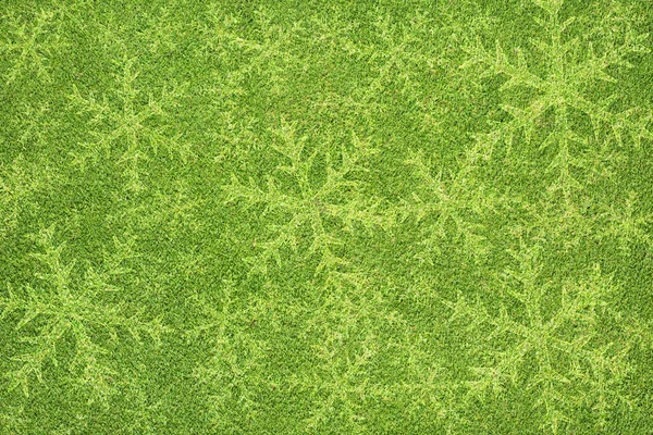 Рождественский значок на зеленой траве текстуры и фона — стоковое фото
