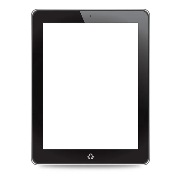 흰색 배경에 있는 태블릿 컴퓨터 — 스톡 사진