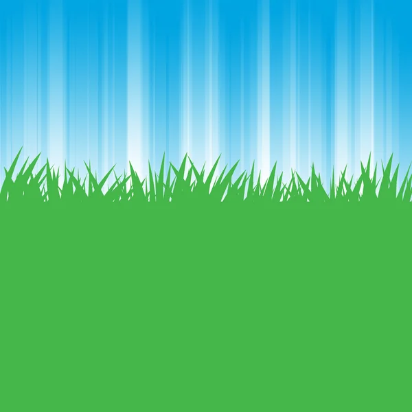 Hierba verde con fondo abstracto de color — Foto de Stock