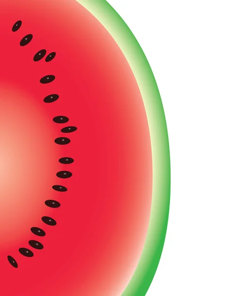 Řez meloun vodní na bílém pozadí — Stock fotografie