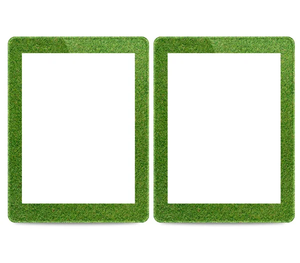 Tablet ordenador de hierba, Concepto — Foto de Stock