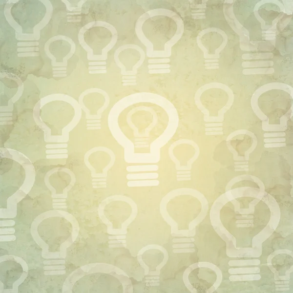 電球ライト アイコンの背景色およびパターン — ストック写真