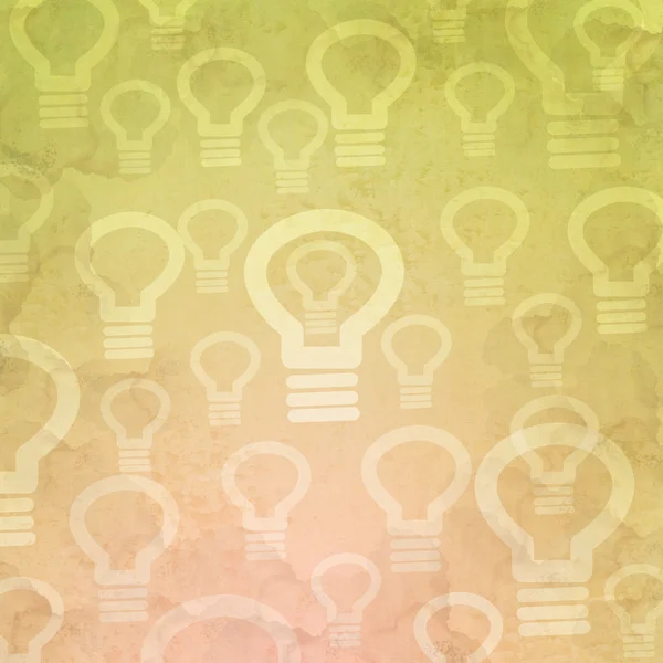 Luz da lâmpada ícone fundo e padrão — Fotografia de Stock