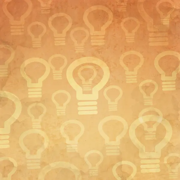Ampul ışığı simgesi arka planı ve desen — Stok fotoğraf