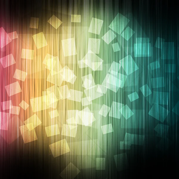 Mail på färg våg abstrakt bakgrund — Stockfoto
