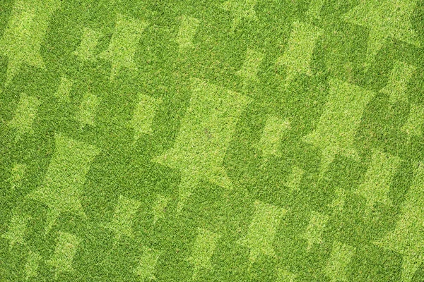 Pin na textura de grama verde e fundo — Fotografia de Stock
