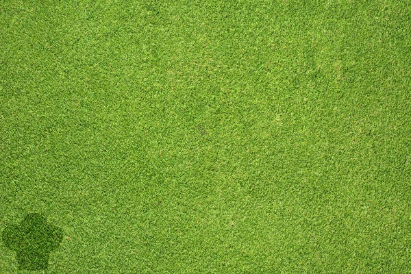 Cook ikona na zelené trávě textury a pozadí — Stock fotografie